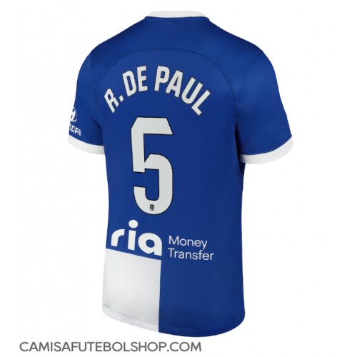 Camisa de time de futebol Atletico Madrid Rodrigo De Paul #5 Replicas 2º Equipamento 2023-24 Manga Curta